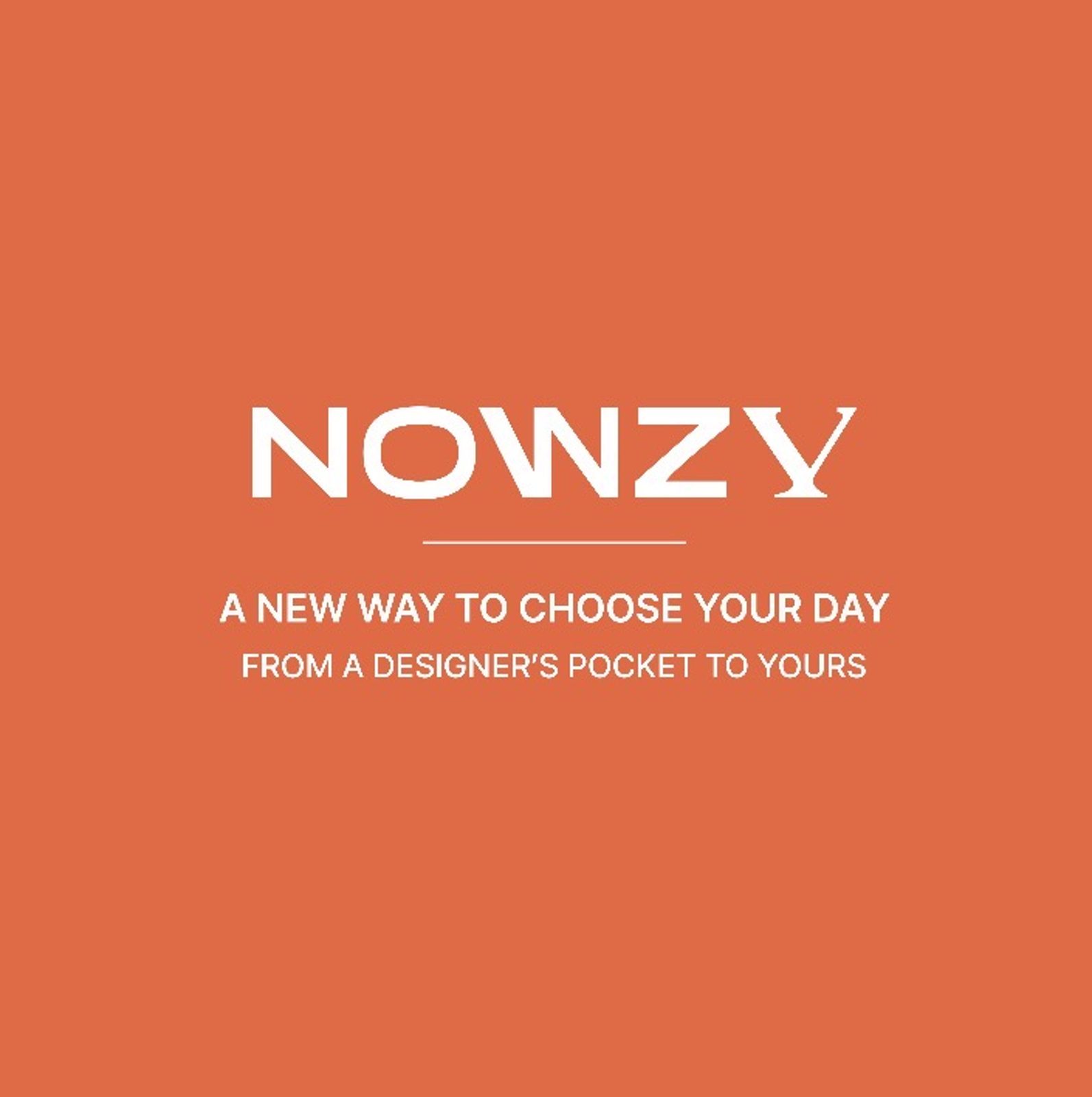 나우지 NOWZY 브랜드 슬로건 키비주얼 - 디자이너의 포켓에서 고객의 하루로
